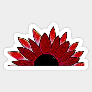 Sunflower half 4 Sticker